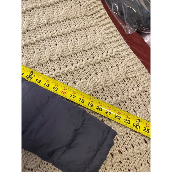 L.L.Bean Kids DownTek Water-Resistant Puffer Jacket L14-16 Navy Blue Fleece Lini - Picture 6 of 15